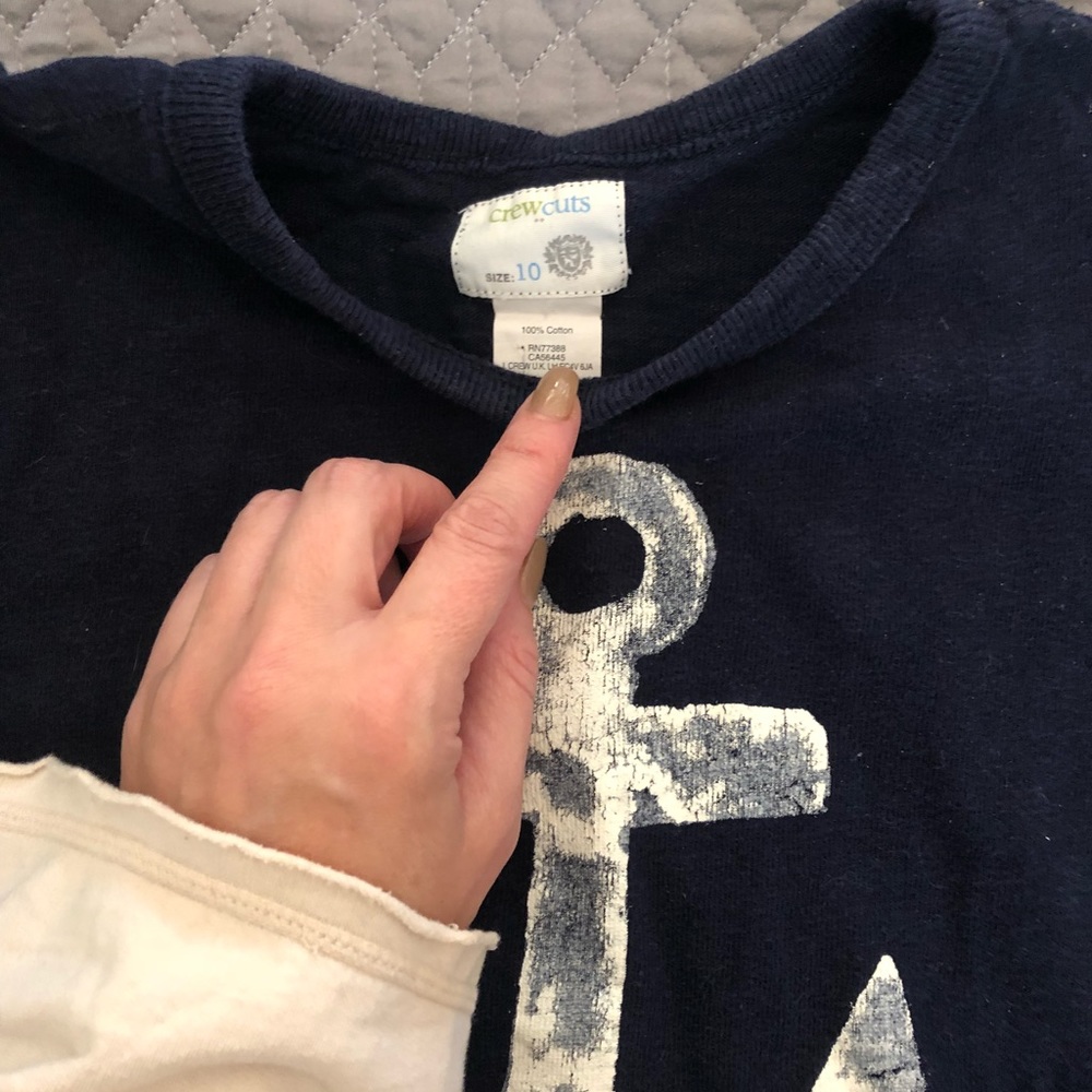 JCrew - Crewcuts boys nautical sweatshirt